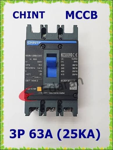CHINT MCCB 63A 3 POLE BLACK